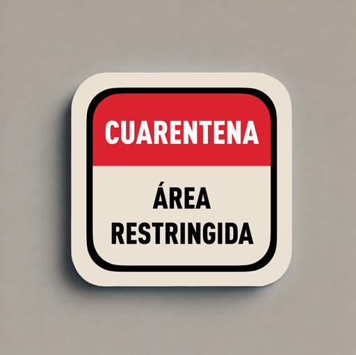 [PICLET01] Letrero Cuarentena 45 x 45 cm